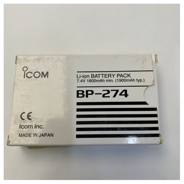 Icom BP-274 Li-Ion batteri til IC-M88 marine VHF håndholdt radio 