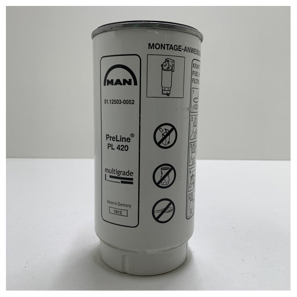 Оригинален горивен филтър за двигатели MAN, бял - 51125030052