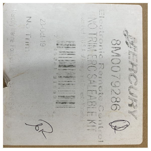 Mercury Marine 8M0079286 DTS Dual Engine Control Håndtak Svart Elektronikk 