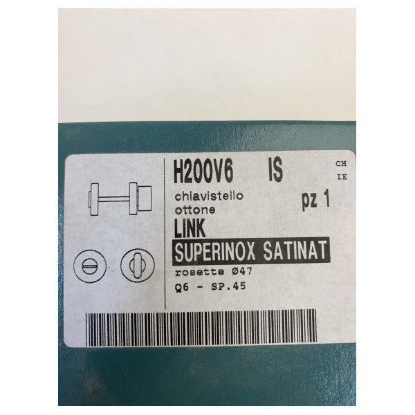 مجموعة مقبض باب الحمام Olivari H200V6 مطلي بالساتان 