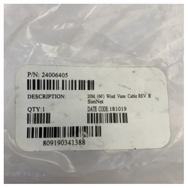 Simrad Masthead Vindmåler Kabel 20M NMEA2000 - Simnet - 24006405 