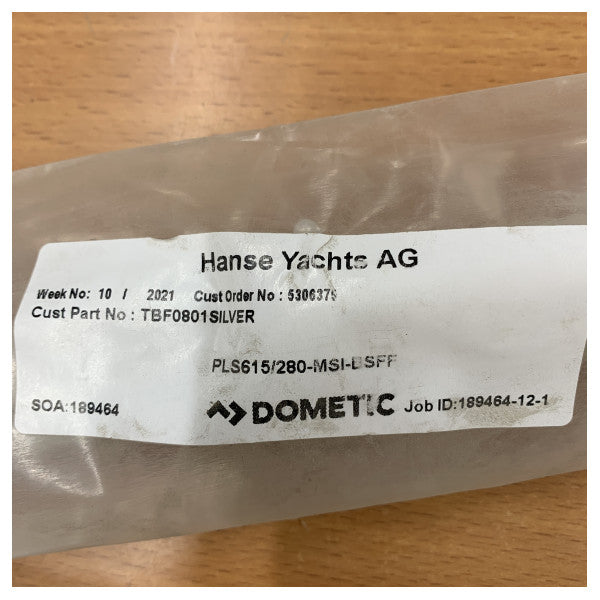 Dometic PLS615/280-MSI-BSFF プリーツシェードサンカバー - 615 x 280 mm 