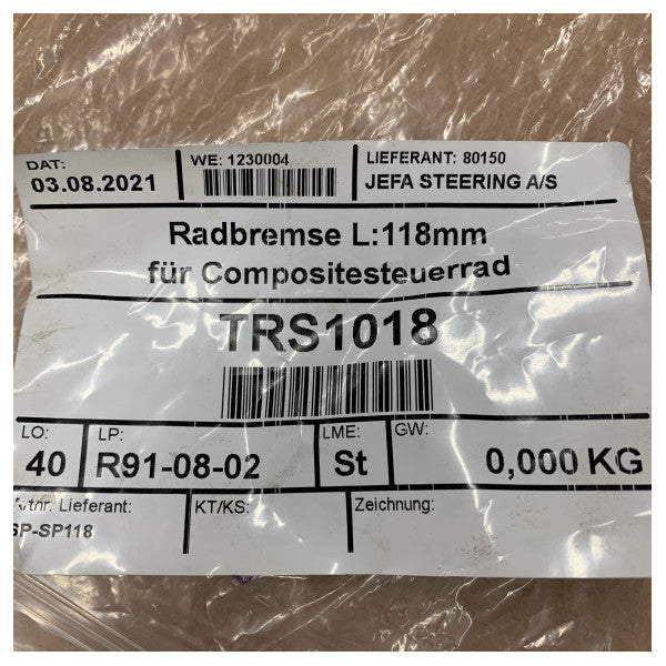 コンポジットステアリング用のJefa 118mmステアリングホイールブレーキ - SP-SP118 