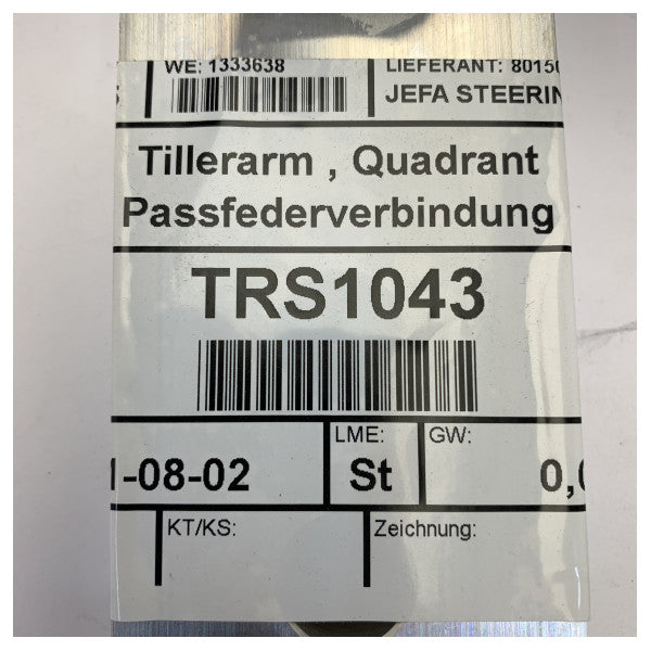 Jefa 80150 Ruderarm Quadrant für Rudersteuerung Aluminium - TRS0428 