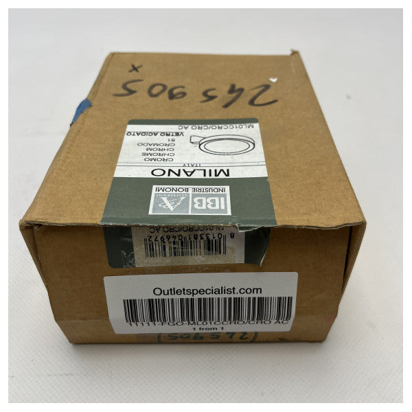 Suporte para Sabonete IBB Chrome com Vidro Fosco - ML01CCRO/CRO 