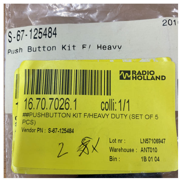 S.P. Radio S-67-125484 Marineelektronik trykknap 