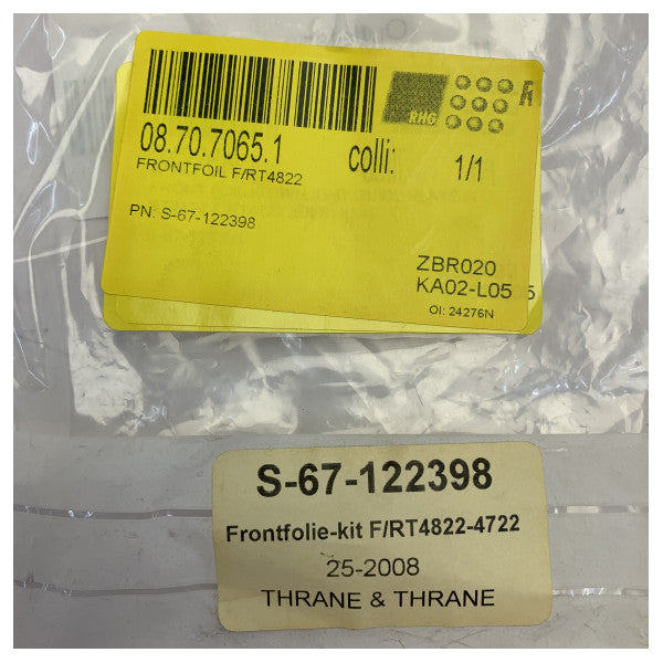 Thrane og Thrane S-67-122398 Front Panel Membran for VHF GMDSS Radio 