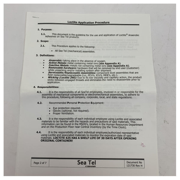 Cobham Sea Tel VSAT Polang POT Ersatzkit - 124109-2 