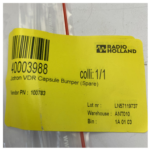 Capa de Proteção do Bumper da Cápsula Jotron VDR -100783 