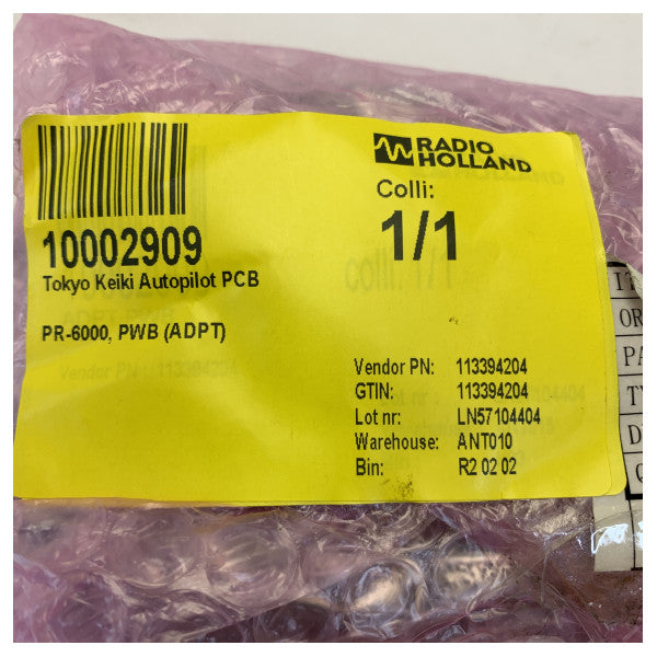 Tokyo Keiki PR-6000 Autopilot PCB PWB ADPT 3609137 