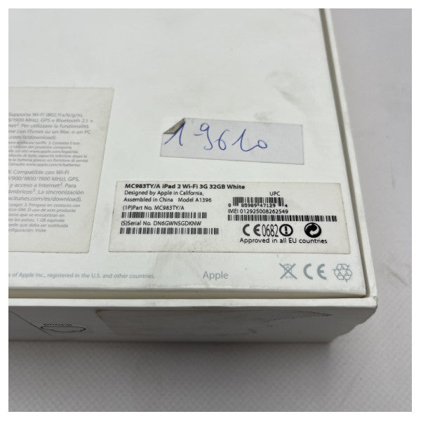Iż-Żgħażagħ Apple iPad 2 16GB WiFi + 3G Tablet - Għalqa, Affidabbli, Display ta' 9.7 pulg 