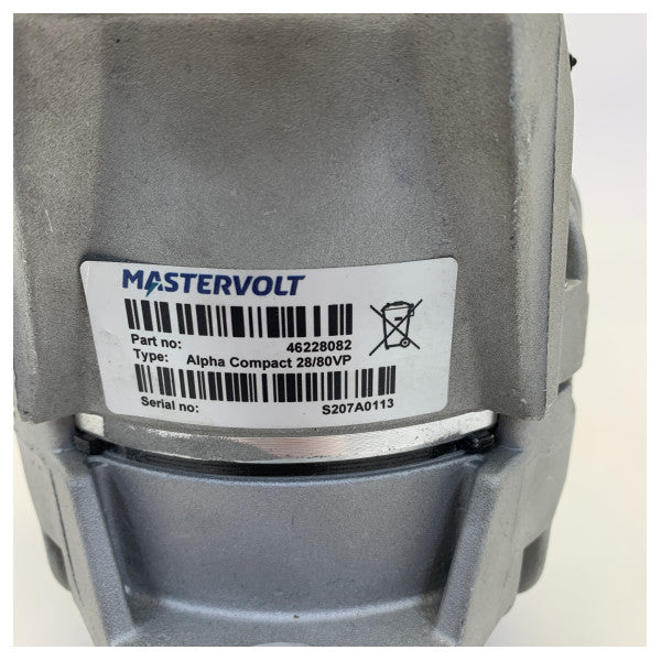 Mastervolt 46228082 Alpha Compact 28V / 80 Amp Alternator 