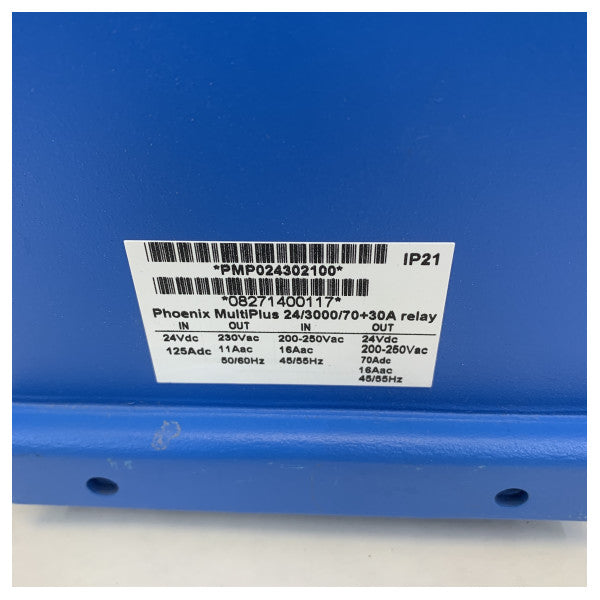 USED Victron Phoenix MultiPlus 24V - 3000W - 70A Charger/Converter PMP024302100 