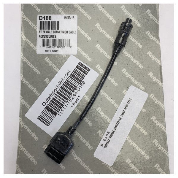 Cavo di connessione Raymarine D188 Femmina SeaTalk a SeaTalk 