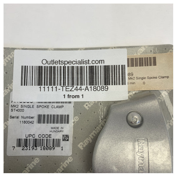Raymarine A18089 Wheeldrive MK2 Single Spoke Clamp ST4000 
