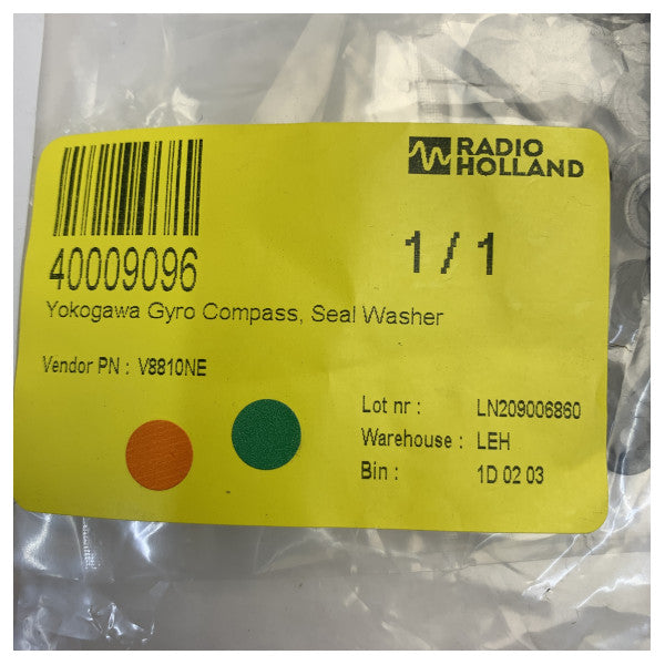 Yokogawa V8810NE Gyro Kompas Tætning Vaskemaskine Sæt 