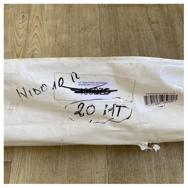 Tejido marino duradero de alta calidad con textura de espiga resistente al agua - Ideal para tapicería y protección de embarcaciones