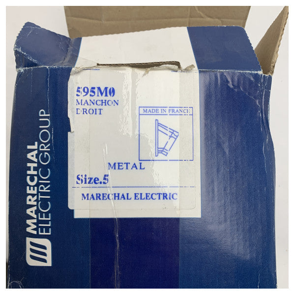 Marechal Marine Straight Connector 595M0 - tålig elektrisk metallkoppling för marint bruk