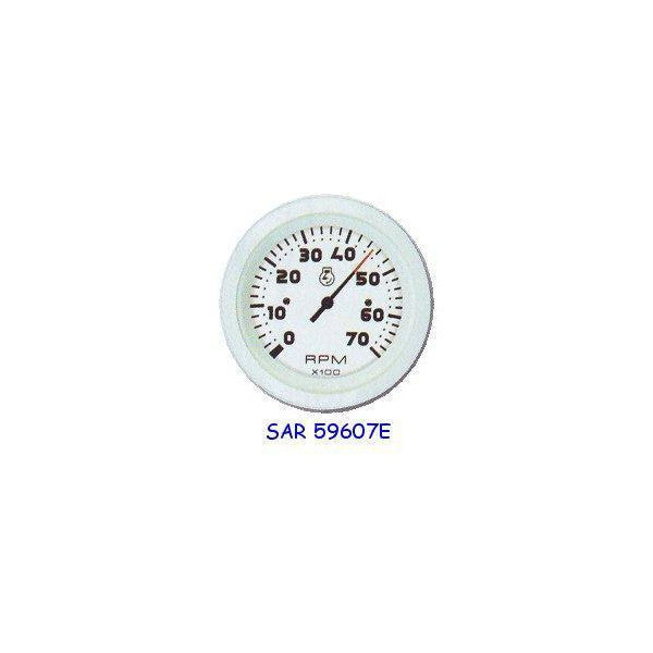 Teleflex 7000 RPM Tachometer White - 59607E