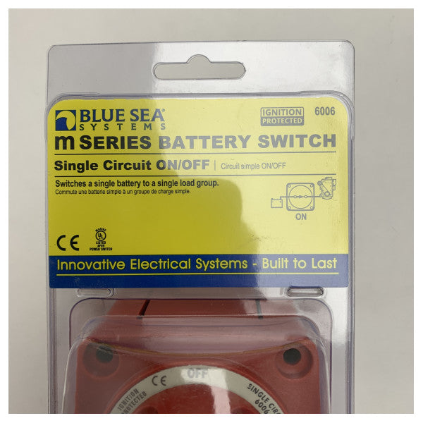 Główny wyłącznik akumulatora serii Blue Sea M jednoobwodowy ON/Off