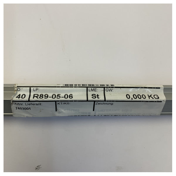 Lewmar Aluminium T-Schiene Größe 2  25 x 4mm - L=1325mm - 7403001 