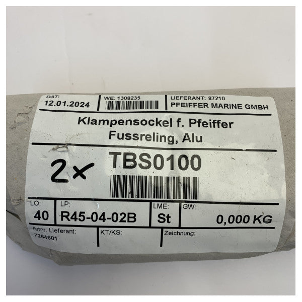 Zestaw montażowy słupka aluminiowego Pfeiffer - 7264601 