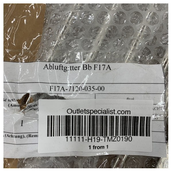 Fjord 52 Open Stainless Steel Engine Room Air Ventilator Screen - TMZ0190 