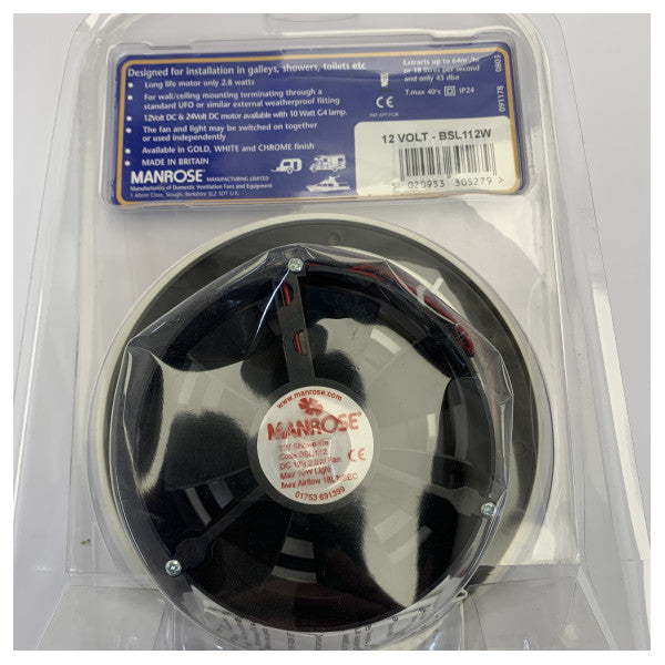 オスキュラティ BSL112W 12V 抽出換気扇（ライト付き） - 13.580.12 