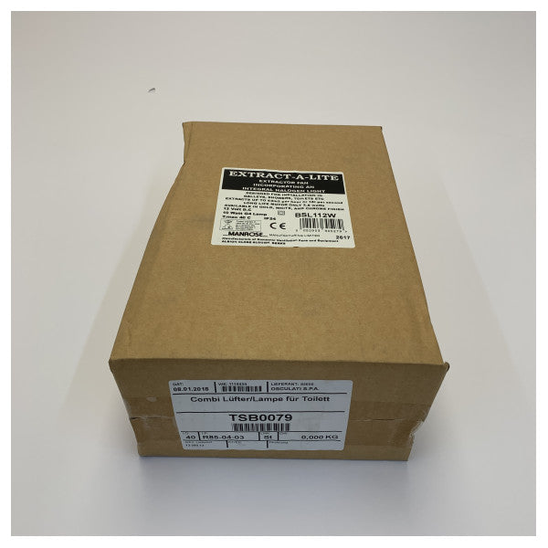 オスキュラティ BSL112W 12V 抽出換気扇（ライト付き） - 13.580.12 