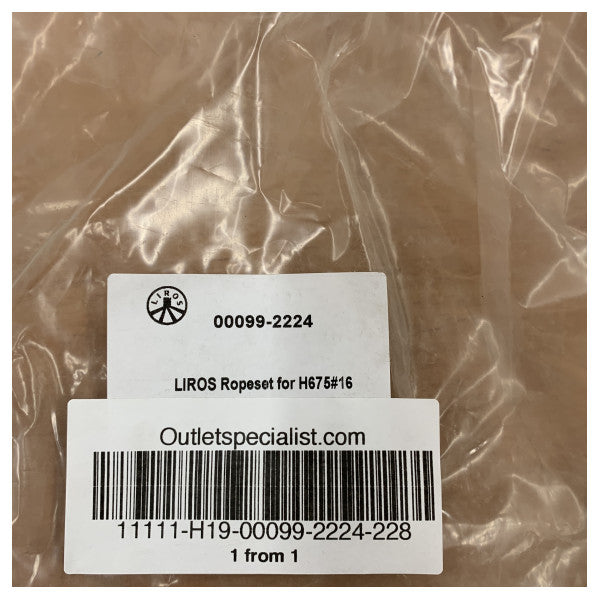 Liros Hanse 675 Dyneema Αγωνιστικό Σχοινί 12Μ 2x 34Μ - 00099-2224-228 