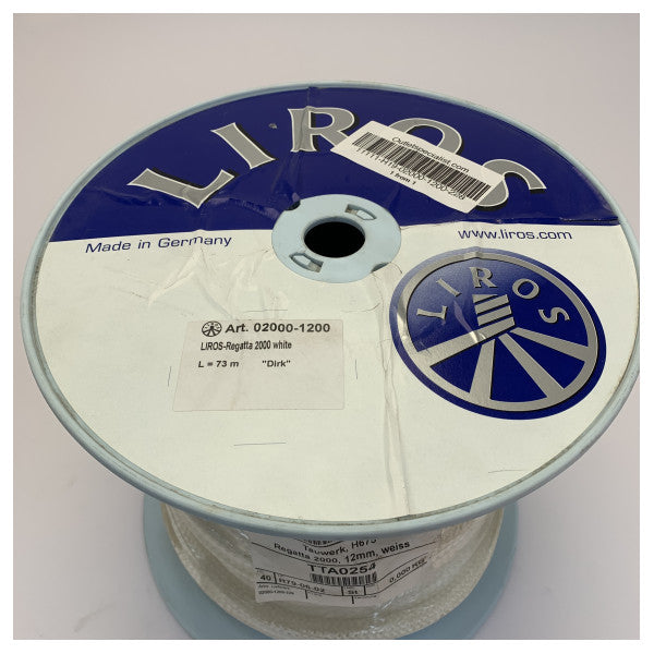 Liros Hanse 675 Dyneema Regatta 2000 Σχοινί 12mm Λευκό - 73m - 02000-1200-228 