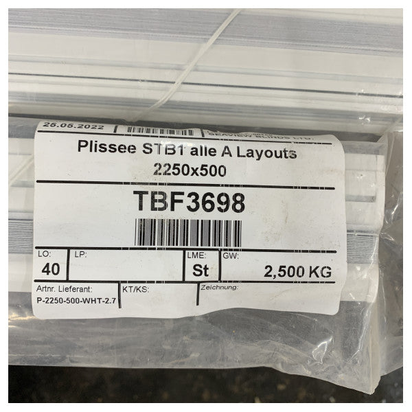 Dometic OceanAir Marine Blinds White 2250 x 500mm 