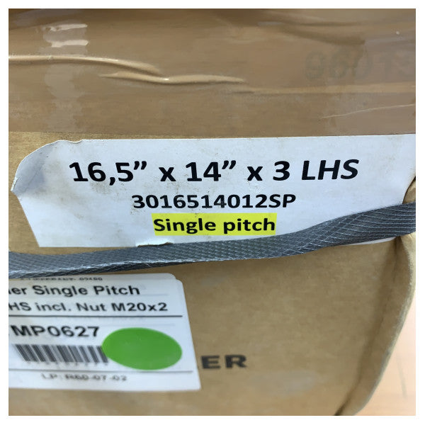 ΧΡΗΣΙΜΟΠΟΙΗΜΕΝΗ Gori 3-Λεπίδων Αναδιπλούμενη Προπέλα 16.5 x 12 x 3 LHS Μοναδική Στρόφιγγα M20x2 