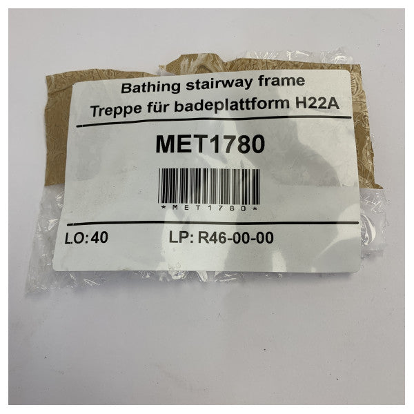 Hanse Yachts Stål Badestige Ramme med Håndtag 5-Trin - MET1780 