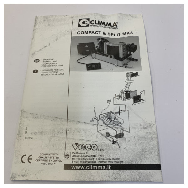 Veco Marine Stand Alone Aircondition 7000 BTU 230V - MC7EFRCU 