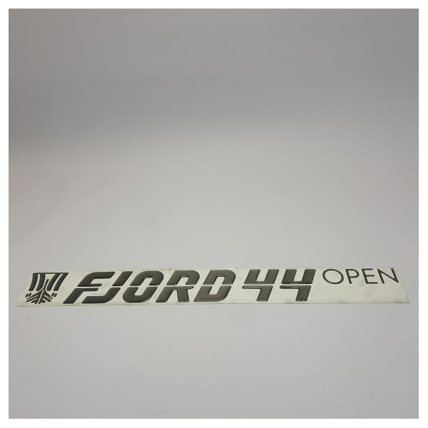 Fjord 44 Coupe børstet titan skrog klistremerke med logo - TBZ1138 