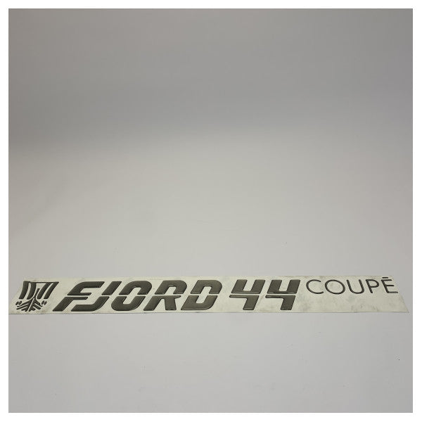 Fjord 44 Coupe Orijinal Gövde Fırçalanmış Titanyum Logo Antrasit - TBZ1139 