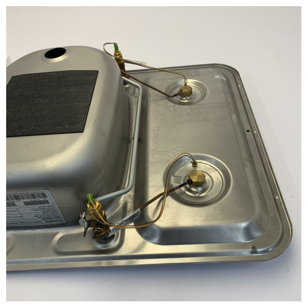 Dometic HS 2460R Inox Dual Hob u Sink - 9103301752 