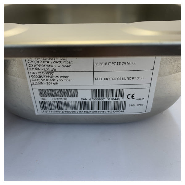 Dometic HS 2460R Inox Dual Hob u Sink - 9103301752 