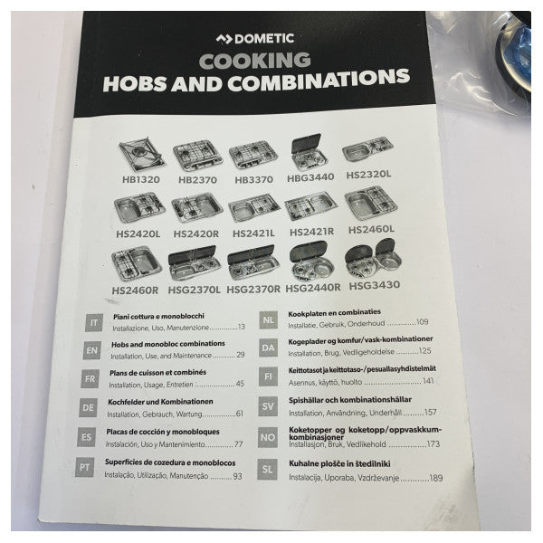 Dometic HS 2460R Inox Dual Hob u Sink - 9103301752 