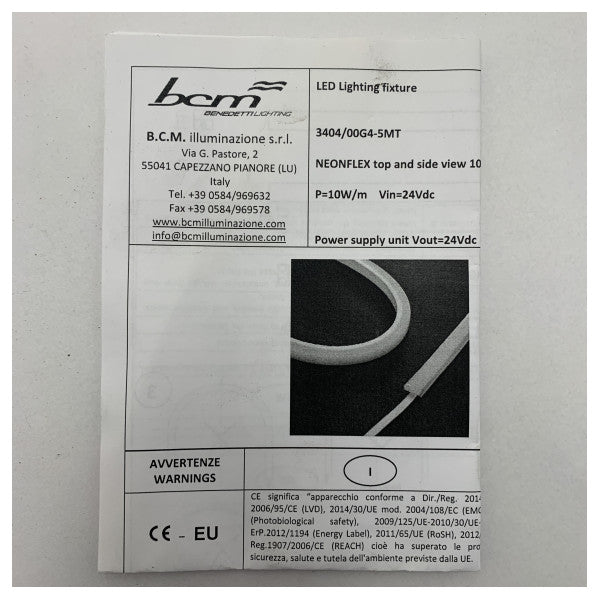 Taśma LED BCM 3404/00G4-5MT NEONflex 10W/m - 24V 