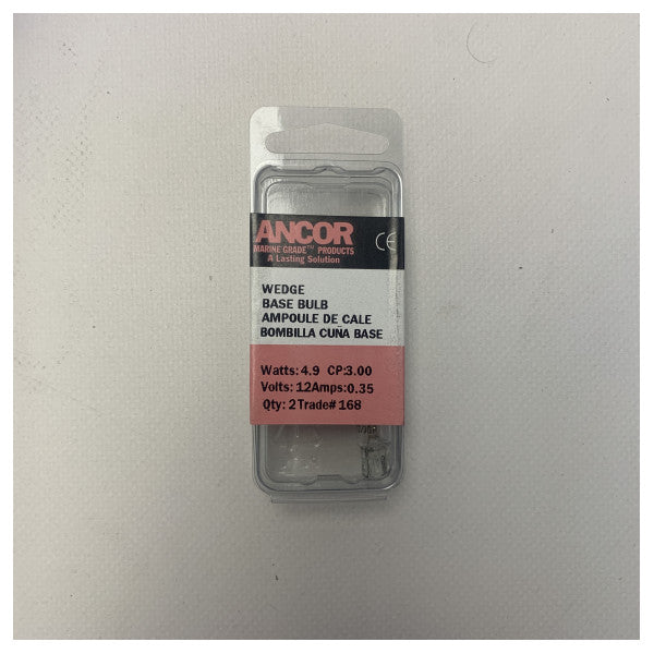 Hochwertige 12V 4.9W Wedge Base Marine-Navigationslampen - Langlebig & wetterfest 2er Set