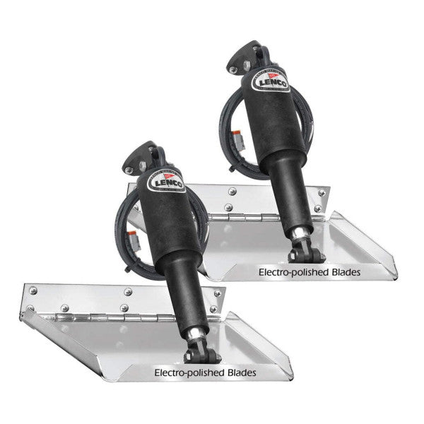 Kit de Tabulação de Trim Marinho Lenco em Aço Inoxidável 18 x 14 Polegadas 12V - 15040-101 