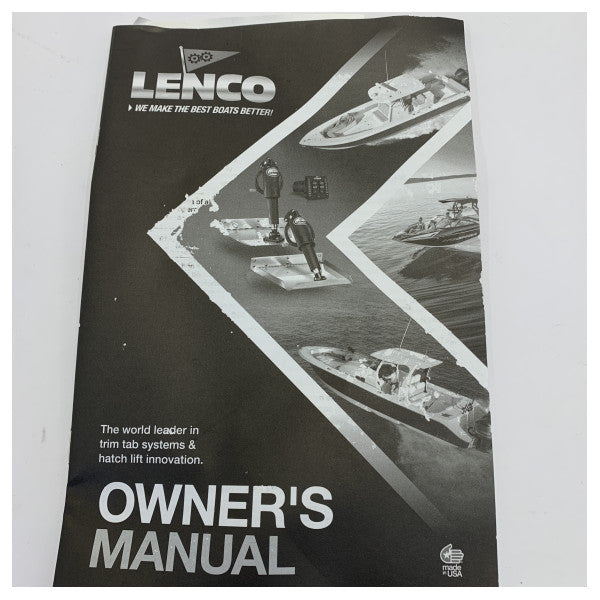 Kit de Tabulação de Trim Marinho Lenco em Aço Inoxidável 18 x 14 Polegadas 12V - 15040-101 