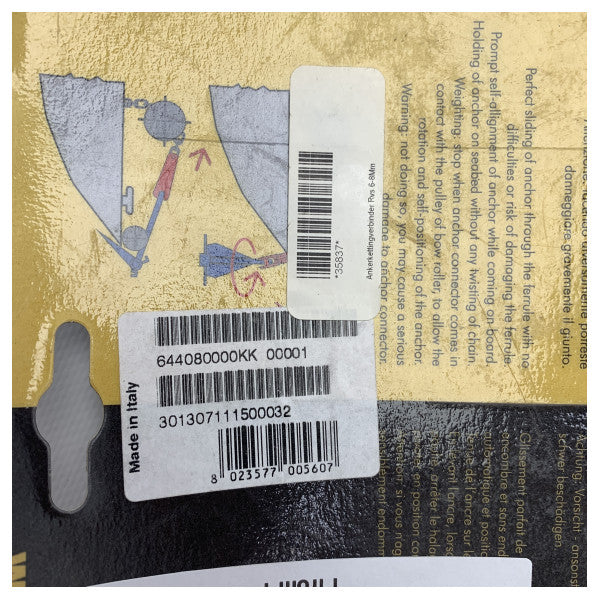 Kong 644.08 8 mm ankersvirvel | kædestik