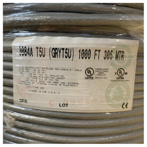 Belden 3084A マリンT5U CANバスケーブル 305M - 信頼性の高い海上ネットワーク接続のための耐久性、シールドおよび耐紫外線性