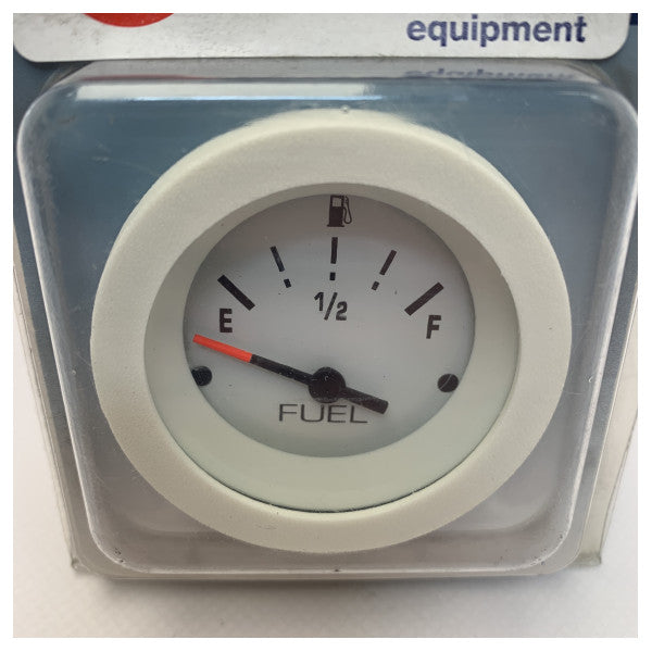 Téléflex White Fuel Indicator Gauge 12V - 67150E