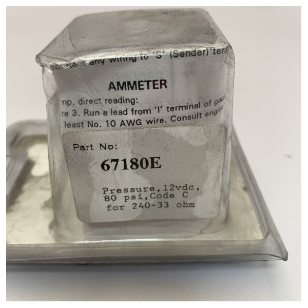 Teleflex 67180E White Oil Pressjoni tal-Wirja 0 sa 80 psi