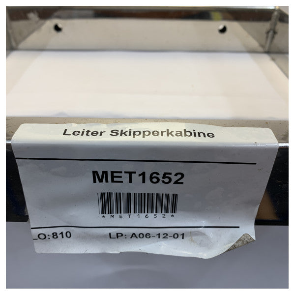 Hanse Yachts Skipperkabine-ladder i rustfrit stål, sammenklappelig - A06-12-01 