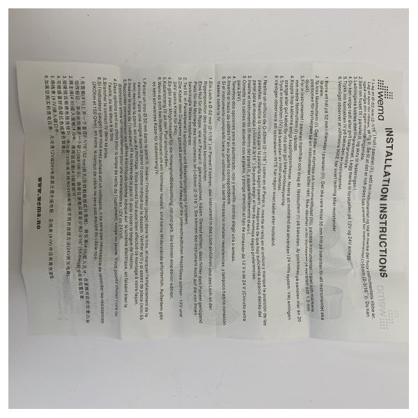 Wema PL196790 Black Water Tank Level Indicator Black D52 mm